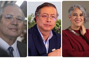 Iván Name, Gustavo Petro y María José Pizarro.
