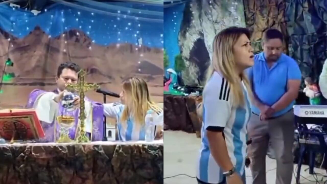 La mujer podría tener razón en los argumentos que expuso en medio de la misa a la que llegó la Policía.