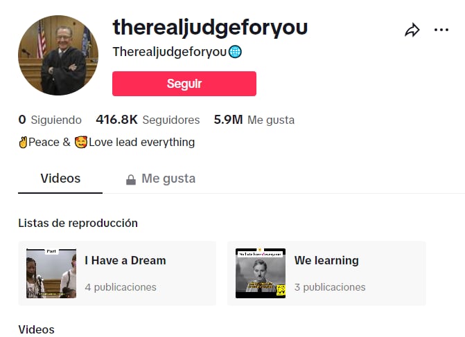 A la fecha, los videos del juez Frank Caprio acumulan 5,9 millones de 'me gusta'.