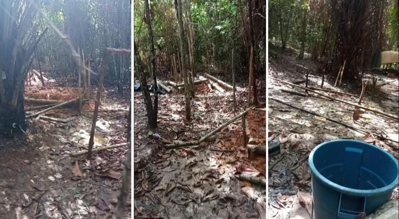 Exclusivo: Así quedó el campamento donde murió Gentil Duarte en Venezuela.