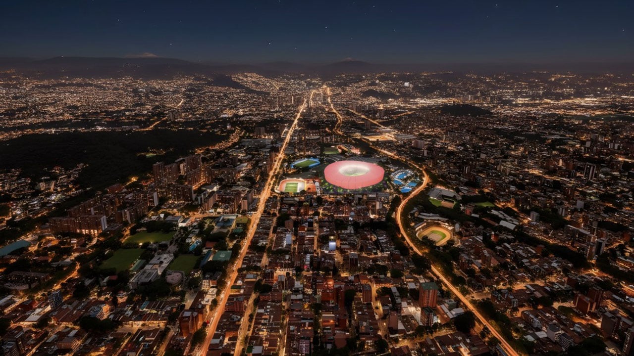Render del nuevo estadio Atanasio Girardot, de Medellín