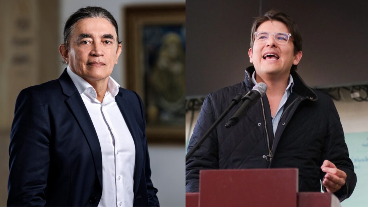Gustavo Bolívar y Miguel Uribe Turbay.