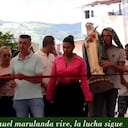 Las Farc de Mordisco inauguró una obra en el corregimiento de Santa Rosa Policarpa (Nariño).