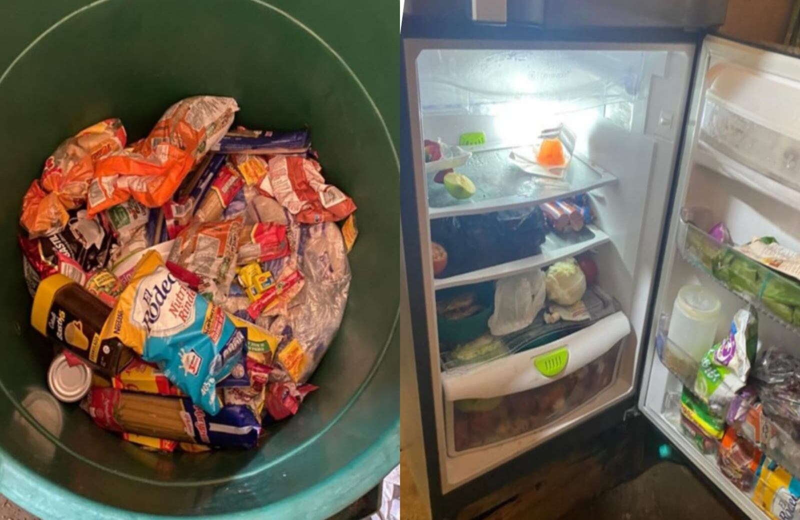 Víveres y elementos de seguridad con los que contaba Otoniel