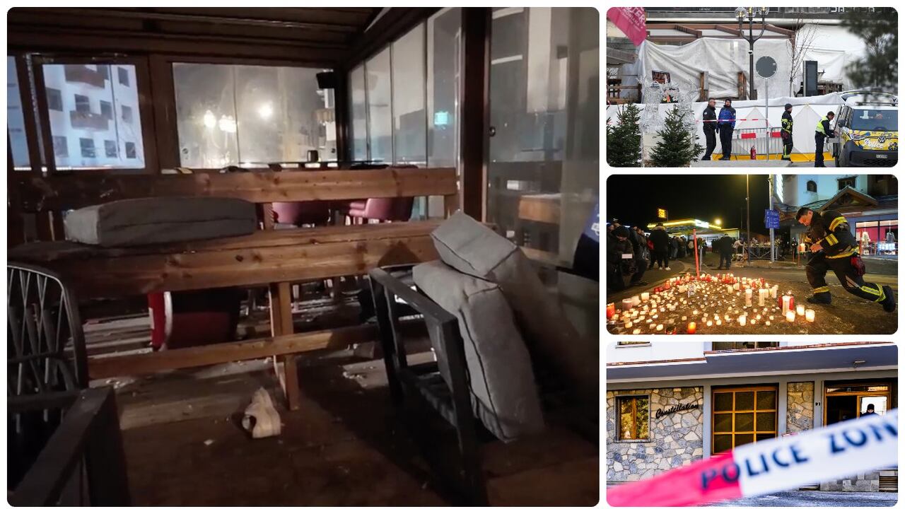 El bar se incendió en la celebración de Año Nuevo.