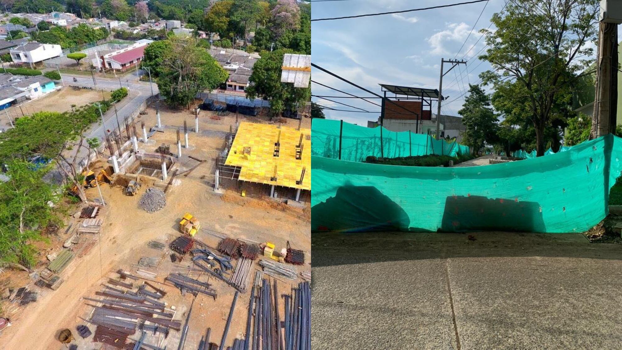 Obras inconclusas en Montería.