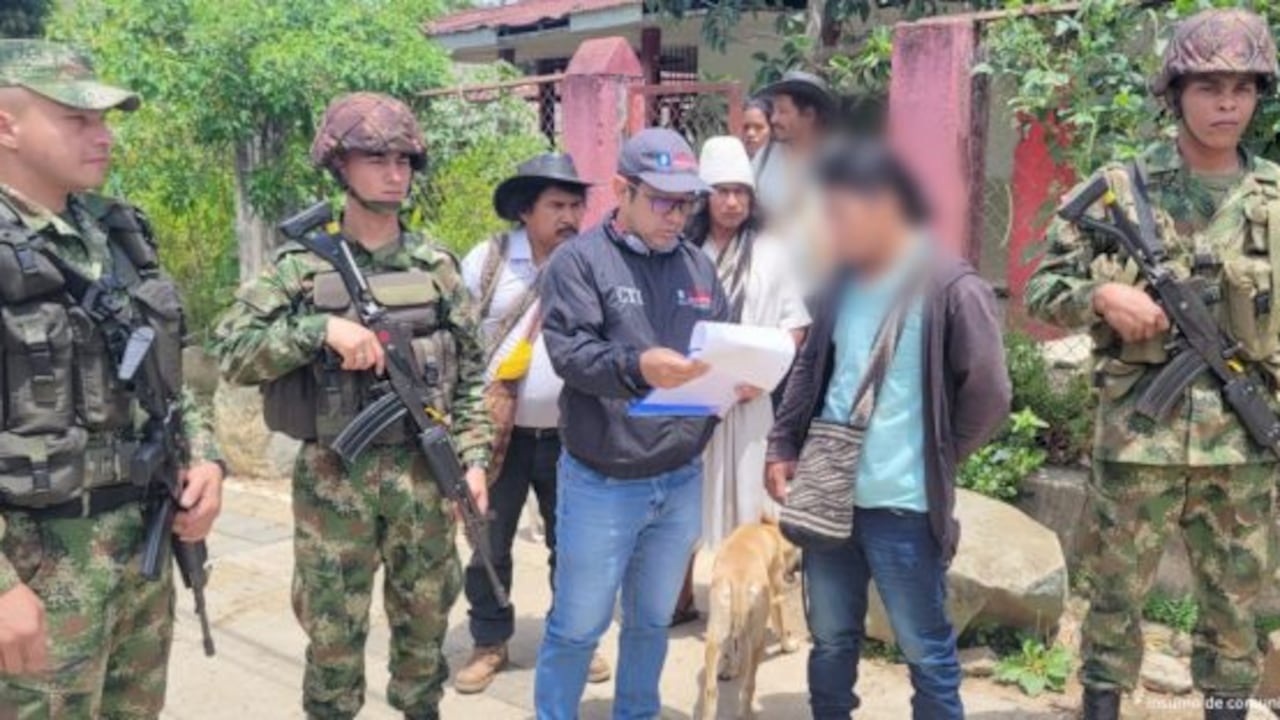 El responsable fue capturado el pasado 9 de agosto. Foto: Fiscalía General de la Nación.