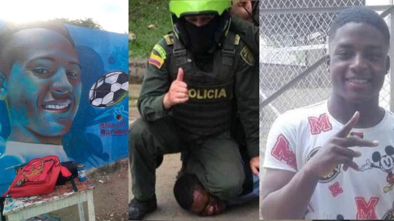 Casos de perfilamiento racial. De izquierda a derecha: Harold Morales, Cartagena; joven afro de Cali y Anderson Arboleda, Puerto Tejada.