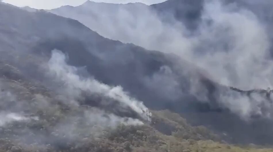 Incendio en Colombia este 16 de septiembre.