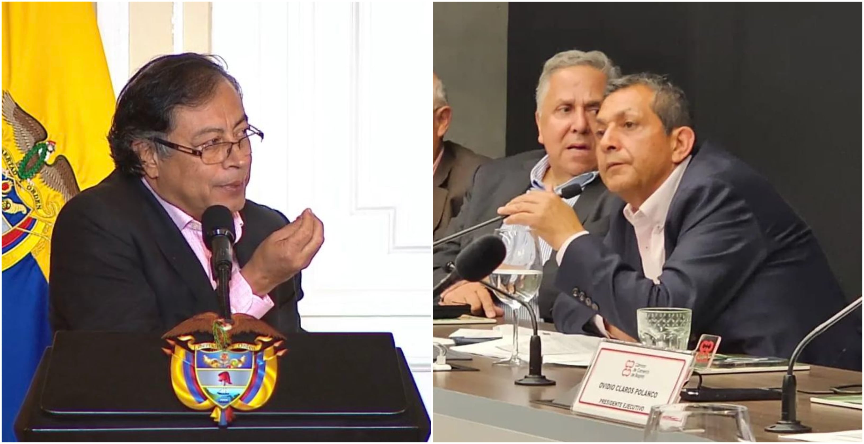 Presidente Gustavo Petro y Roberto Robles