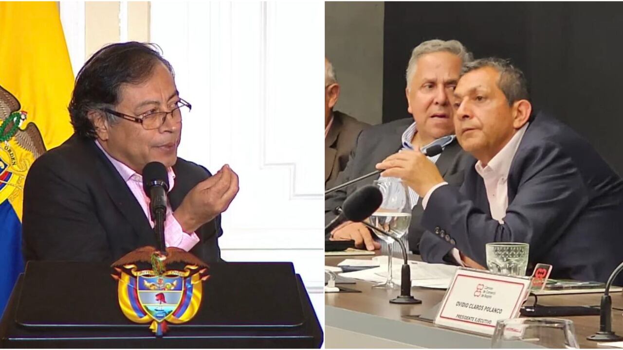 Presidente Gustavo Petro y Roberto Robles.
