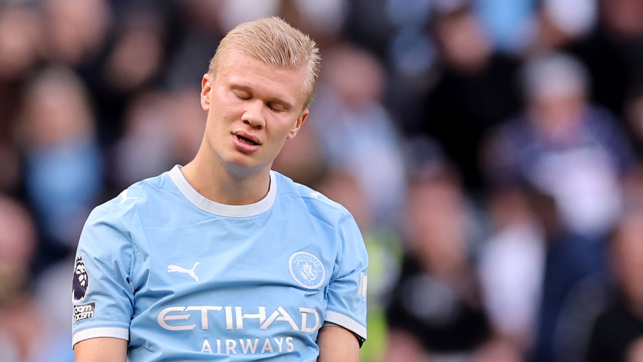 Erling Haaland, delantero titular del Manchester City