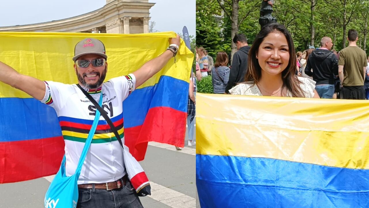 Aficionados colombianos en la etapa 1 del Giro de Italia 2022. Foto: Semana/Kevin Montien