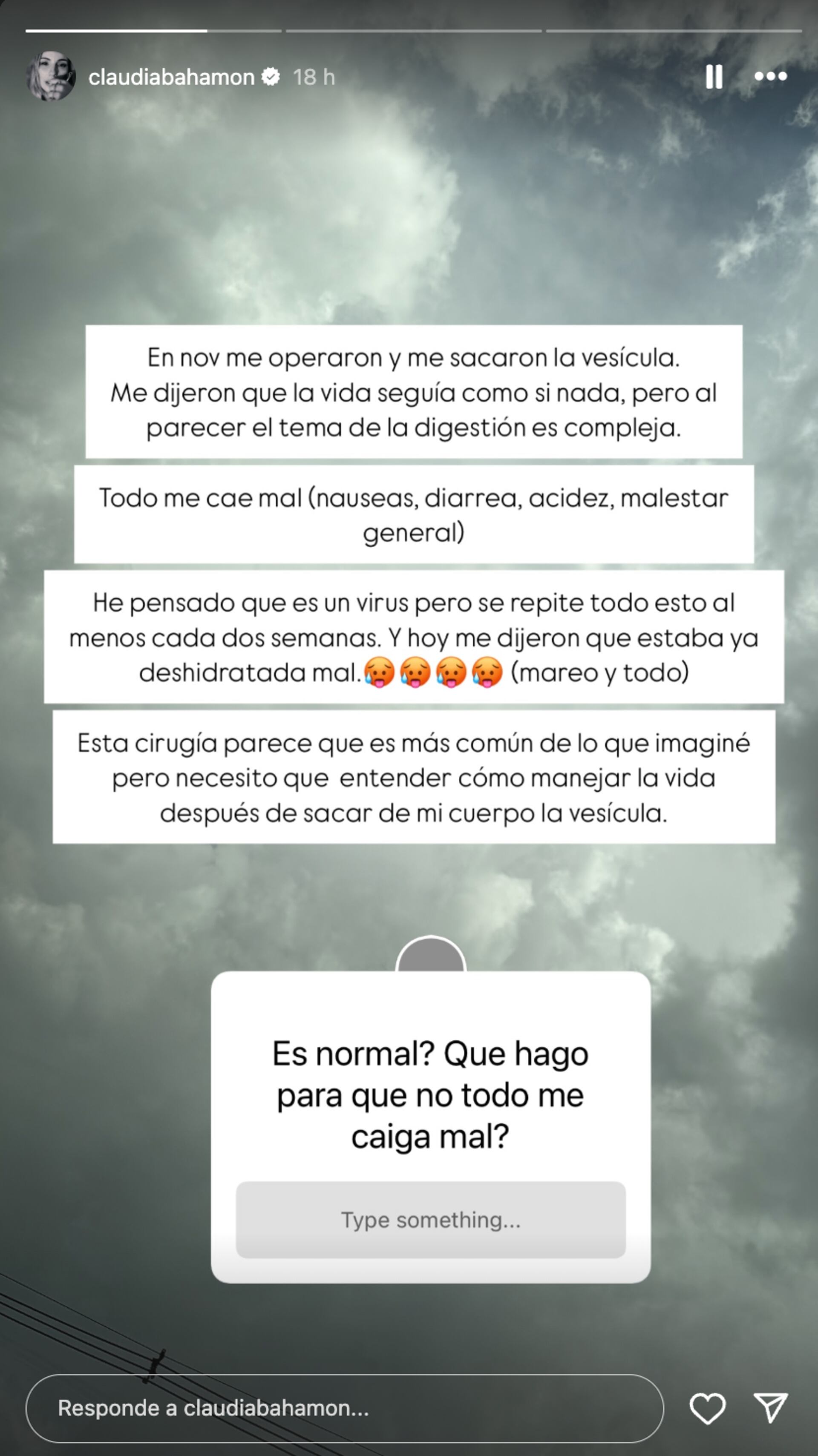 Claudia Bahamón alertó por su salud y pidió ayuda por secuelas de su última cirugía: “Necesito entender cómo manejar la vida” - Semana