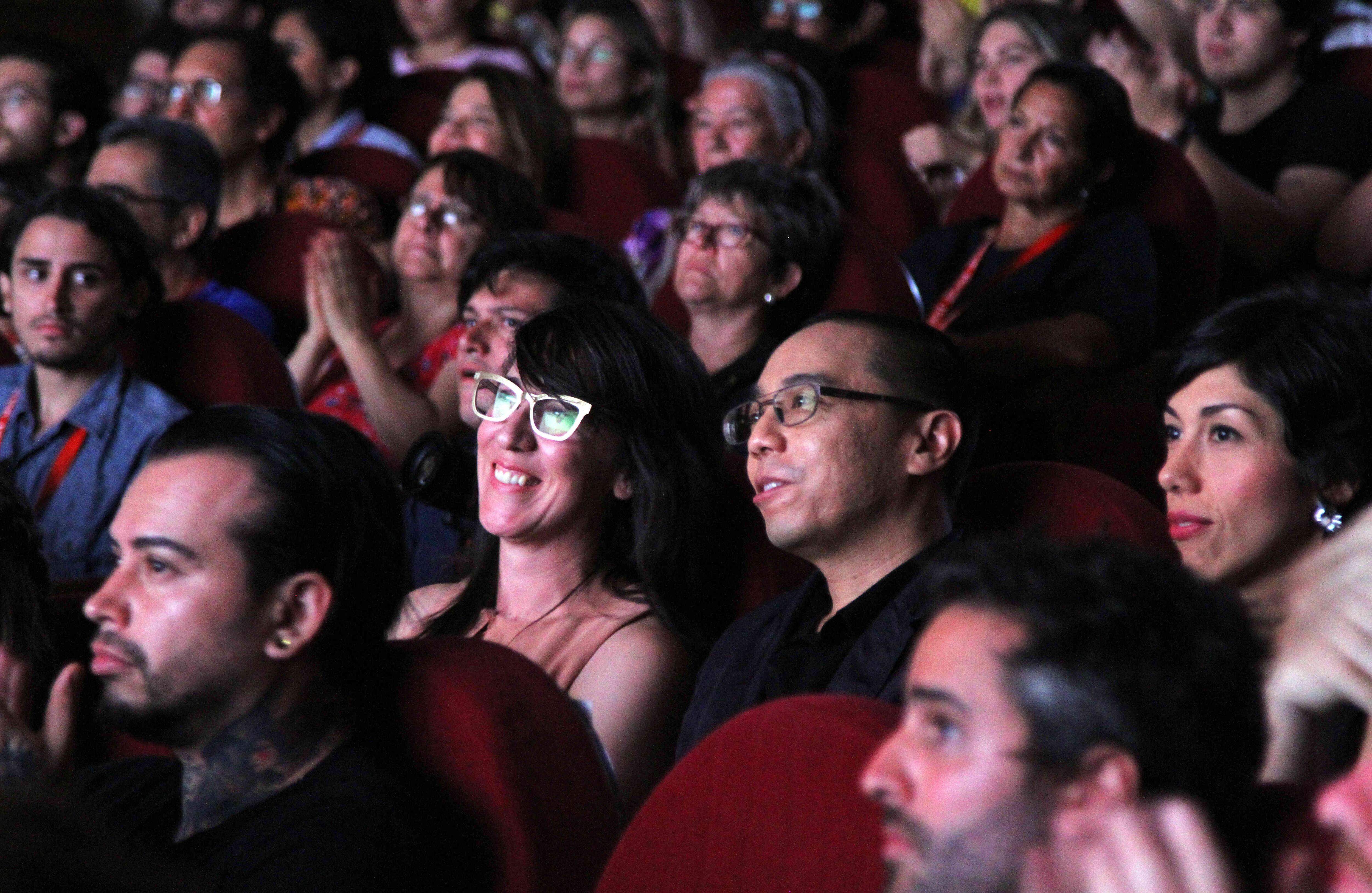 Diana Bustamante y Apichatpong (Foto Pablo Andrés Monsalve / SEMANA)