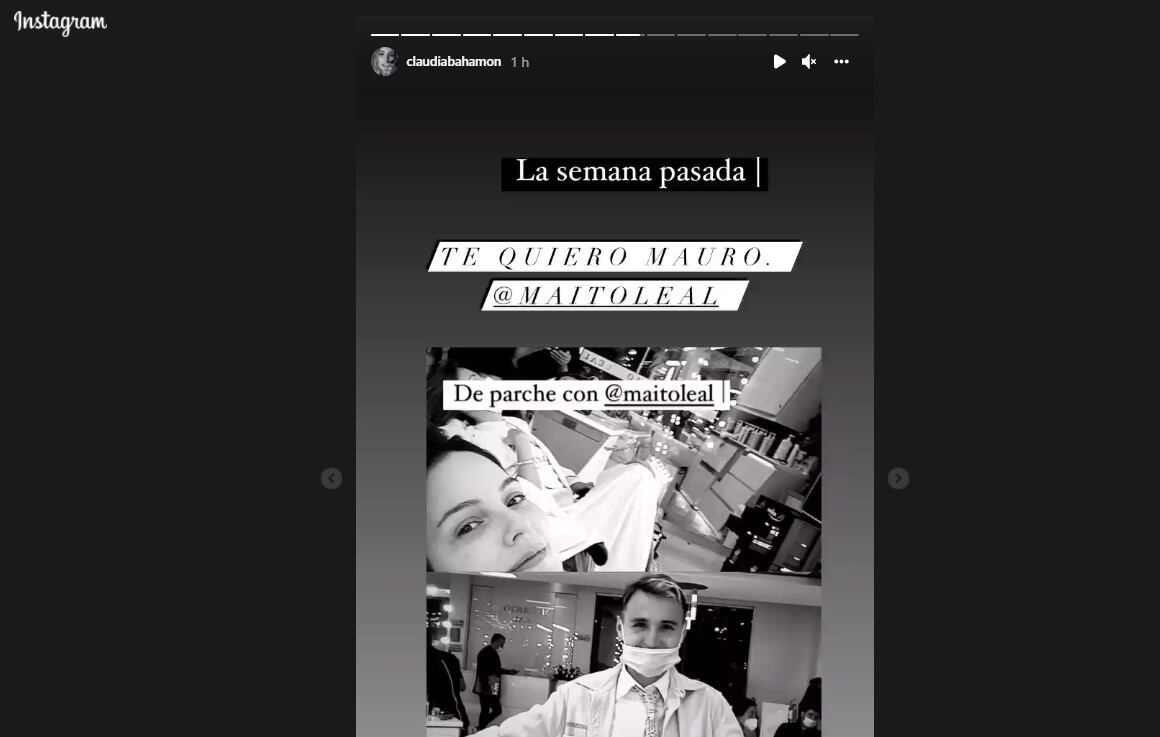 Claudia Bahamon le dedicó un mensaje a Mauricio Leal