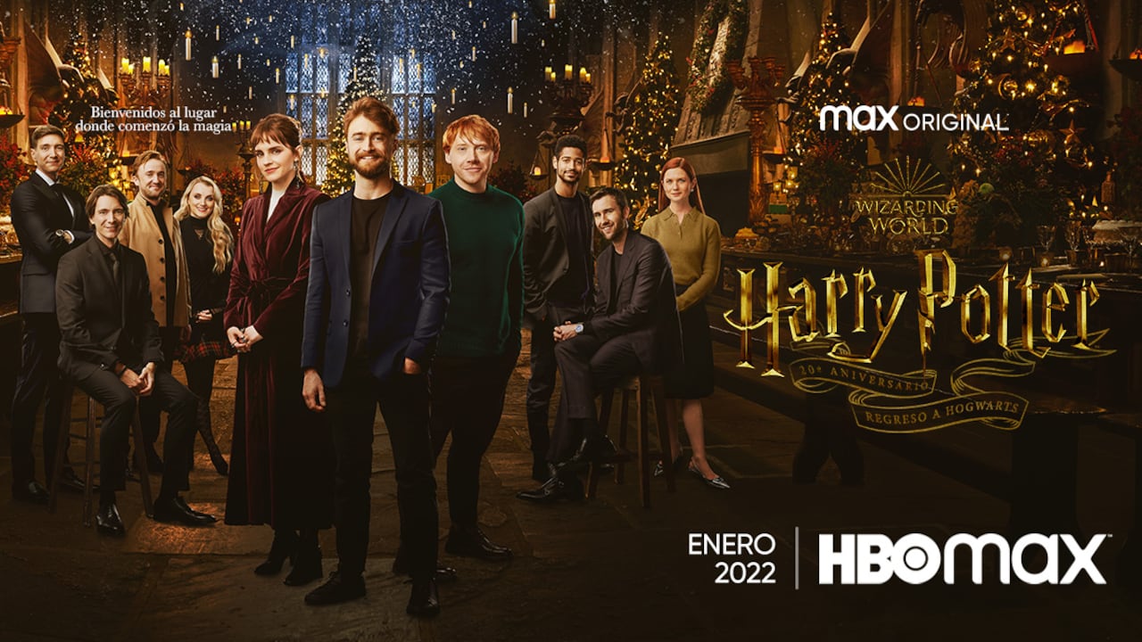 HBO lanzó el póster oficial de 'Harry Potter Regreso a Hogwarts', el reencuentro del elenco 10 años después.