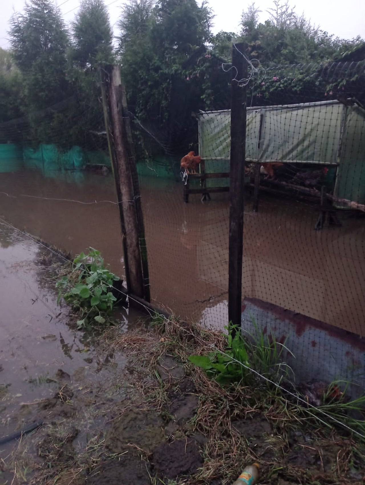 Facatativá también reportó inundaciones por las lluvias de este 17 de marzo de 2023.