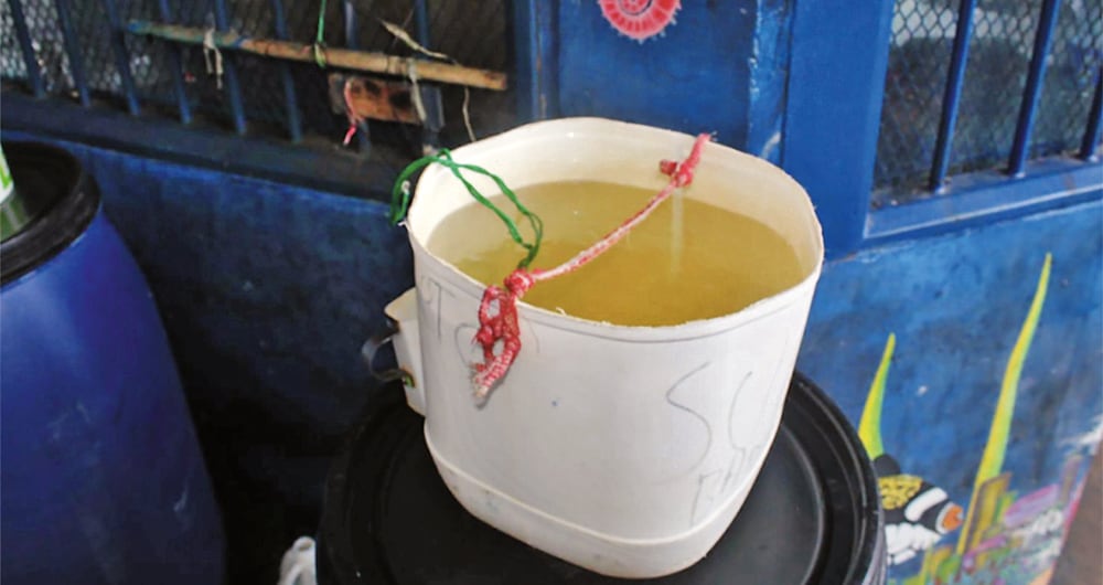 Agua en la prisión de El Pesebre.
