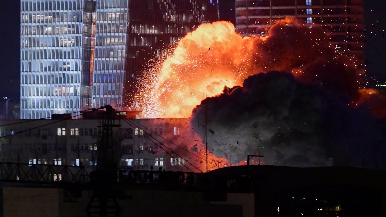 Ataque de Irán a Israel en Tel Aviv.