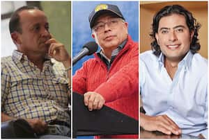 Santiago Uribe, Gustavo Petro y Nicolás Petro