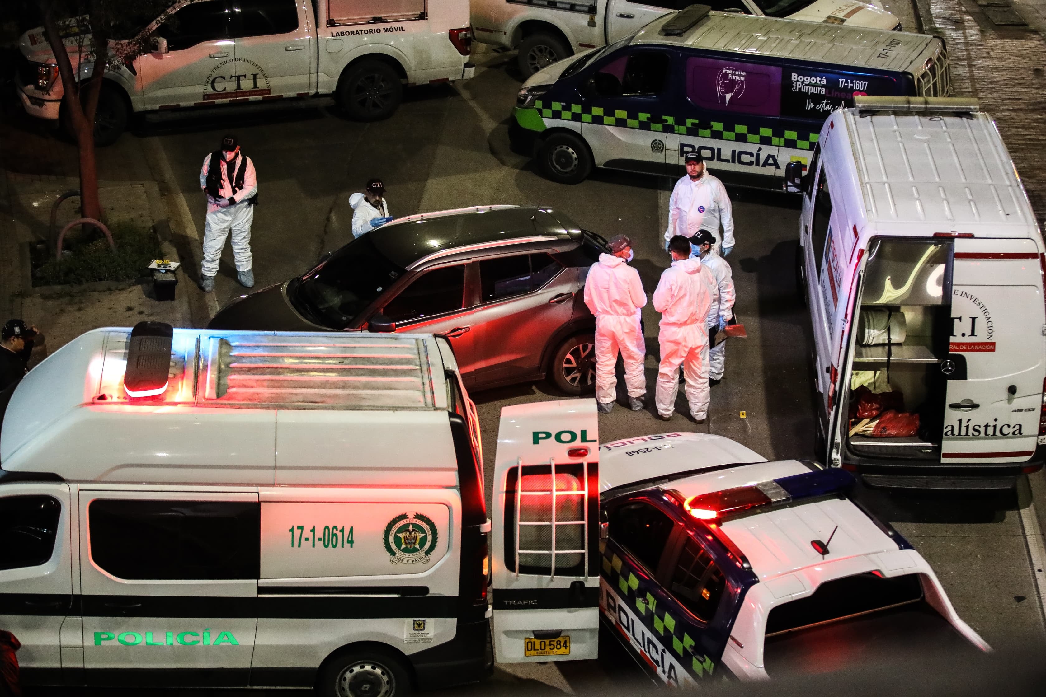 Lugar donde fue asesinado el coronel (r) Élmer Fernández, director de la cárcel La Modelo