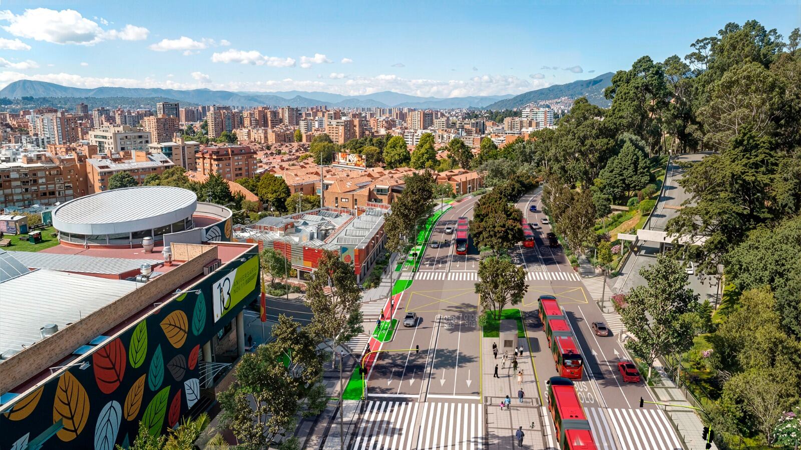 Así de verá el nuevo Corredor de la Séptima.