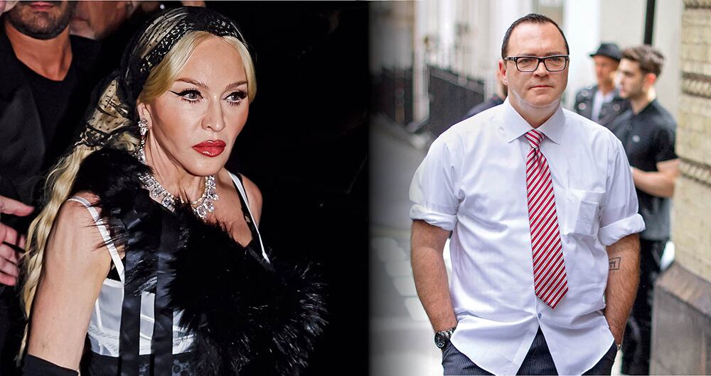 Madona y Christopher Ciccone, hermano menor de la artista. 