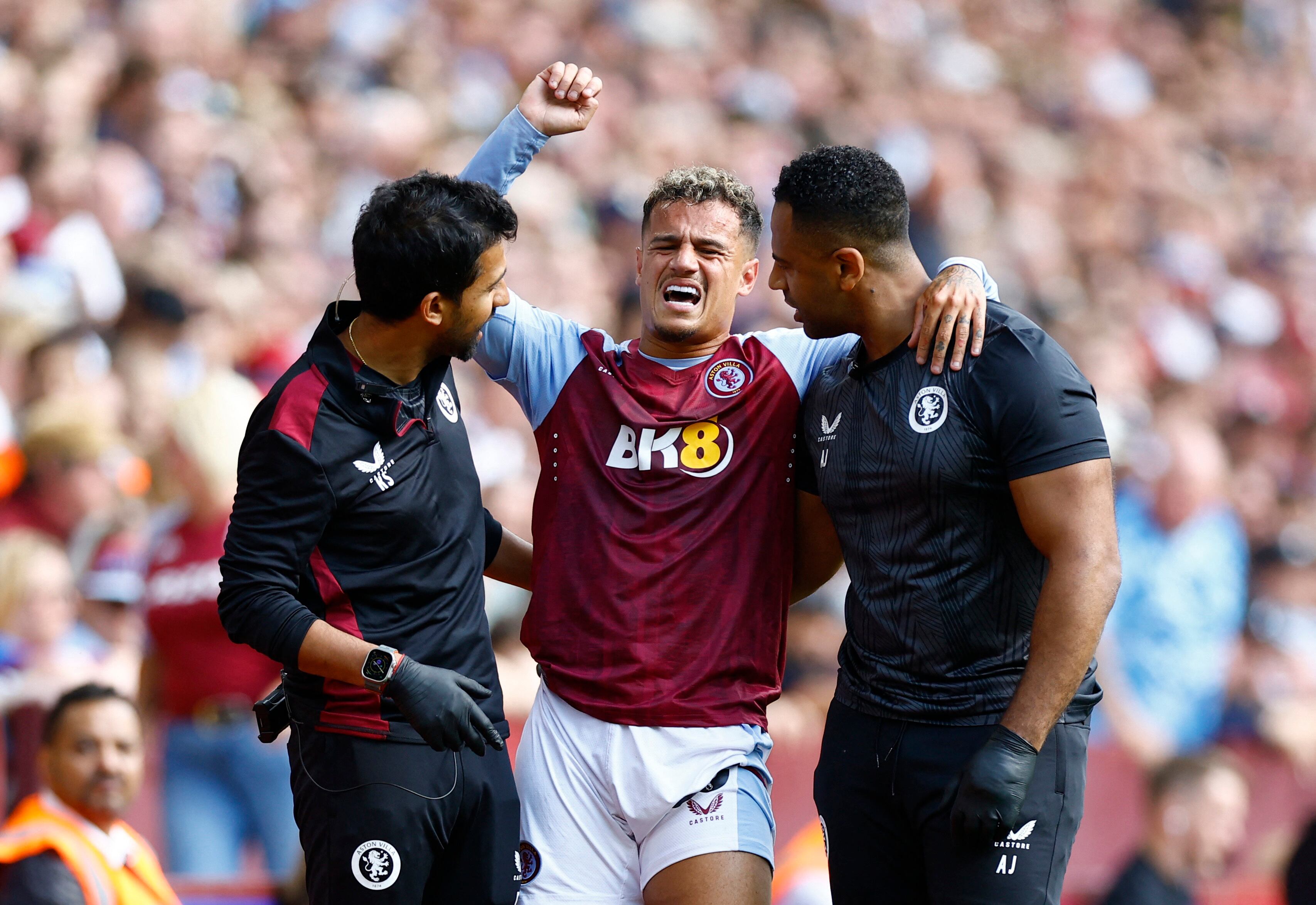 Philippe Coutinho está lesionado.