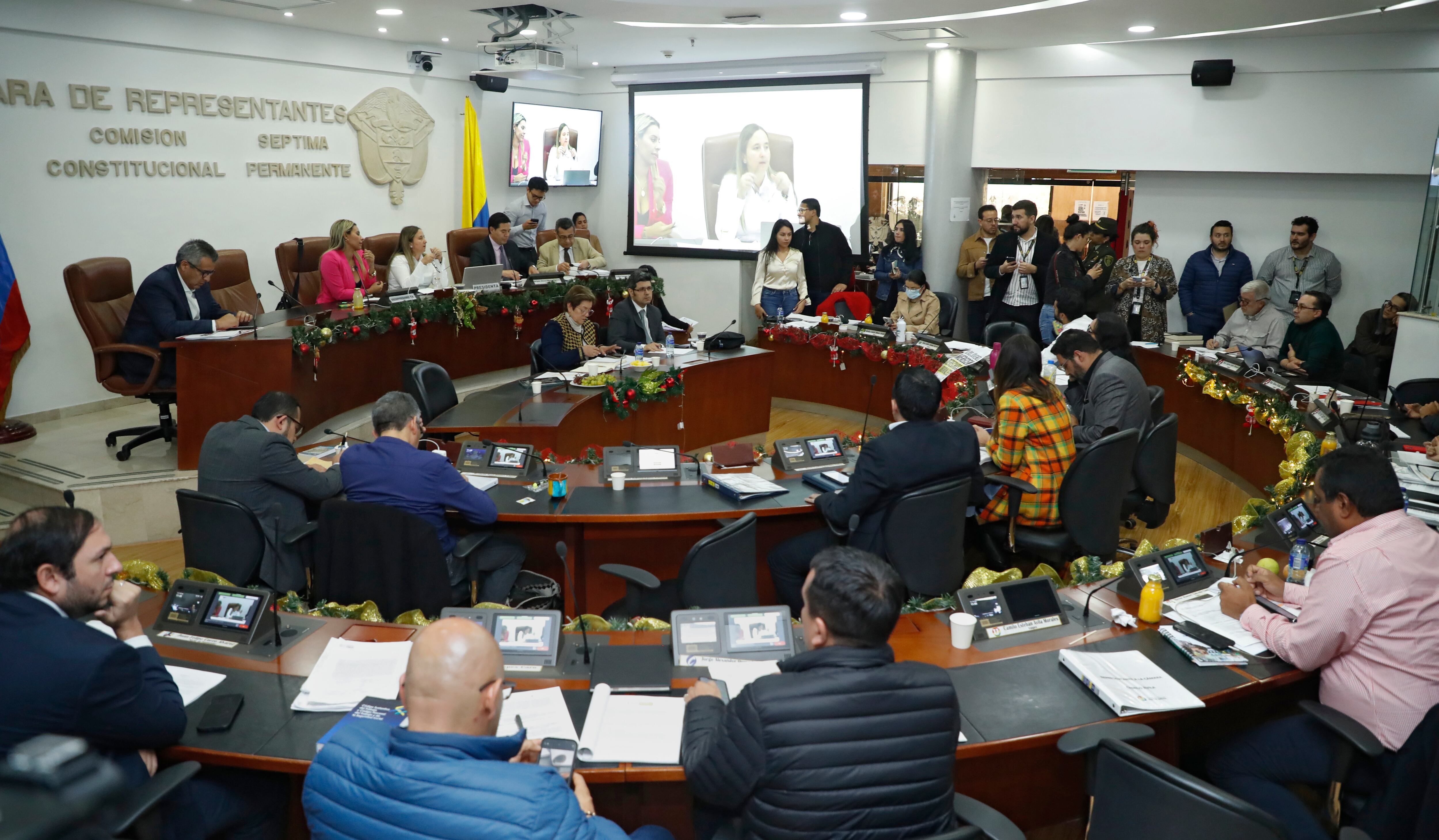 Reforma Laboral  primer debate en Comisión Séptima de la Cámara de Representantes
Bogota diciembre 14 del 2023
Foto Guillermo Torres Reina / Semana