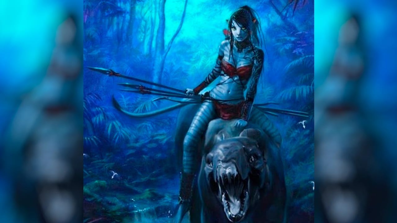 Ilustración que hace parte del arte conceptual de Avatar 2.