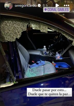 El periodista Ricardo Orrego publicó en Instagram una historia rechazando lo sucedido.