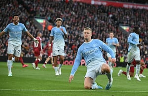 Manchester City vs. Liverpool en Anfield por la Premier League.