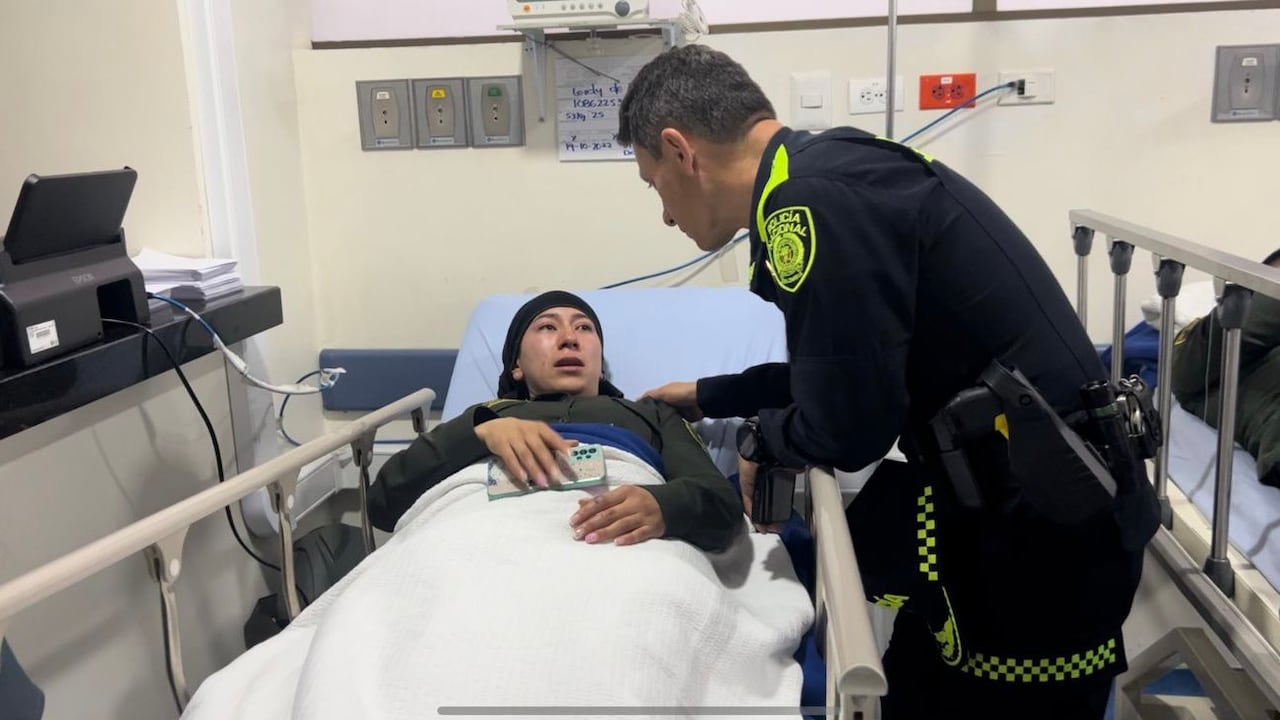 Los policías fueron víctimas de una fuerte golpiza.