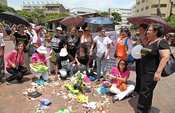 Así transcurrió la marcha en Cali. Fotografía: Luis Ángel Murcia / SEMANA