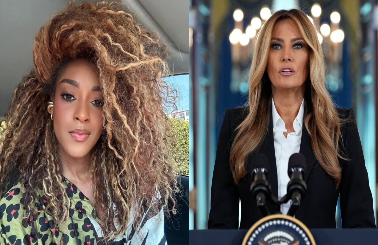 Ella es Carolina Cortés, la modelo colombiana que usó primero el vestido que Petro le regalará a Melania Trump