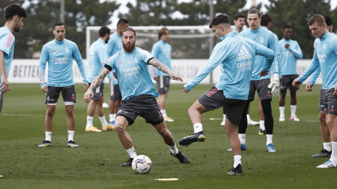 Entrenamiento del Real Madrid.