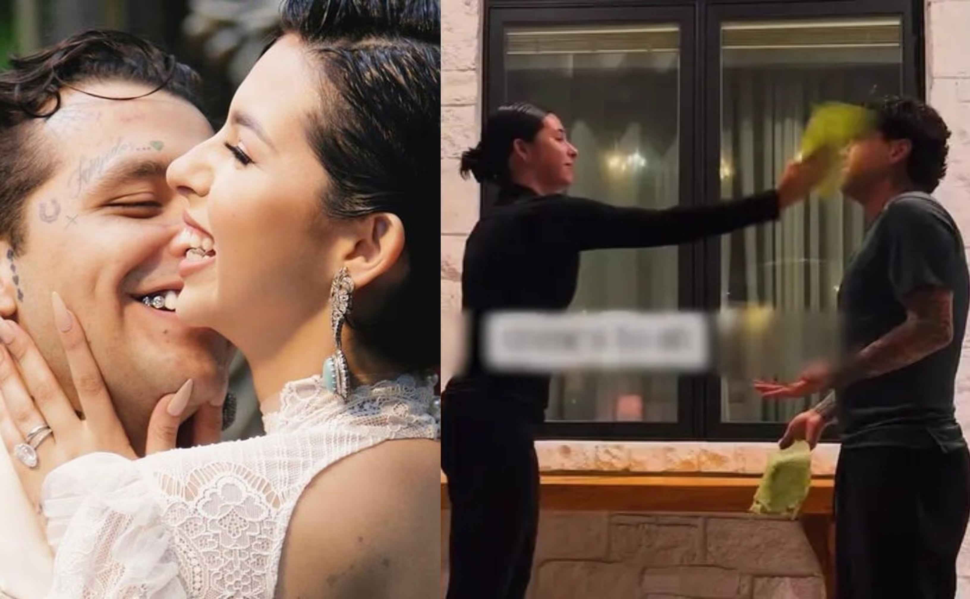 Ángela Aguilar “cachetea” a Christian Nodal en video viral y enciende la polémica