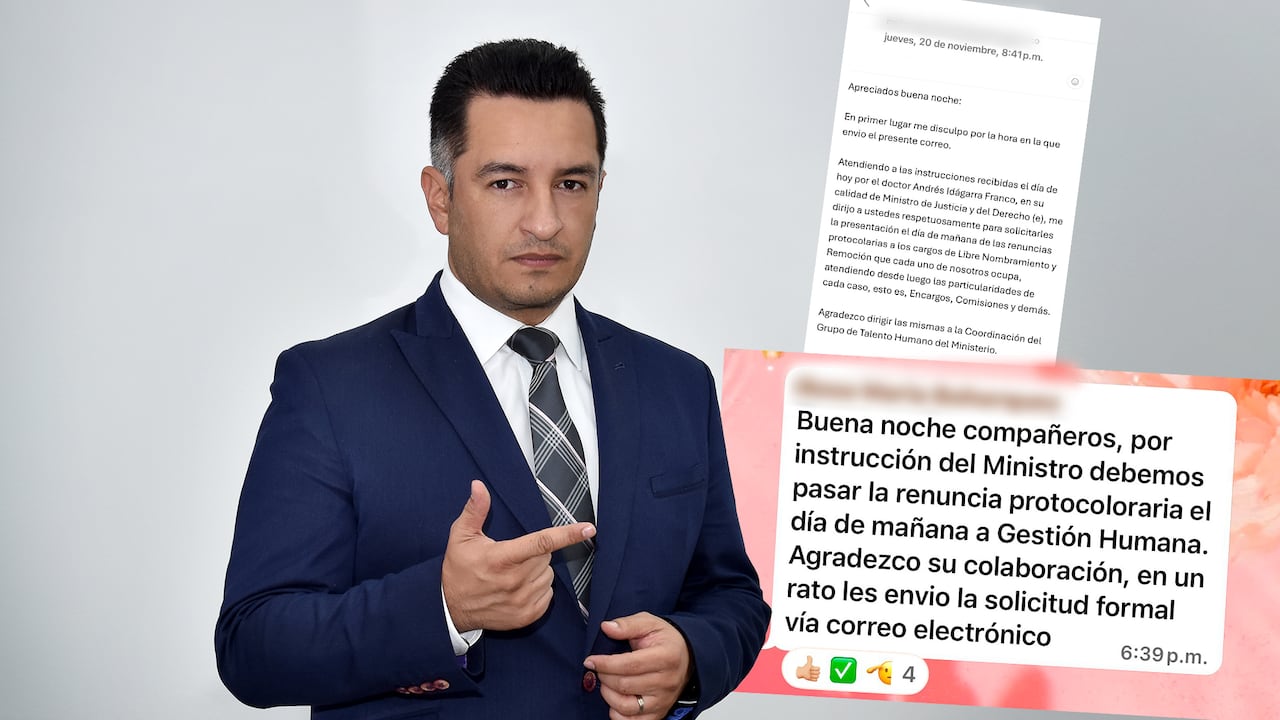 Andrés Idarraga, ministro encargado de Justicia.