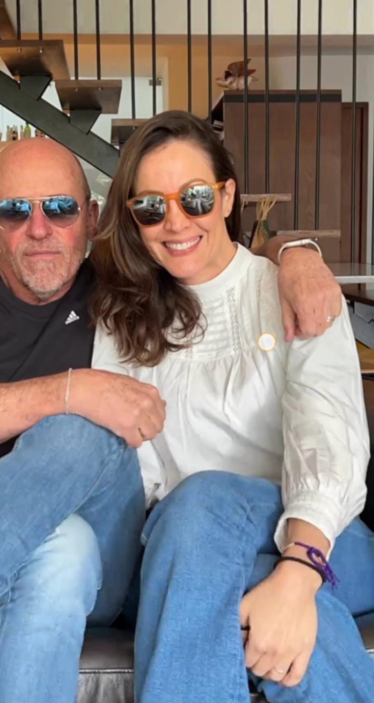 Actor Diego Trujillo y su novia, la locutora Lina Arango Foto: fotograma 0:15, @linaarangovoz, Instagram