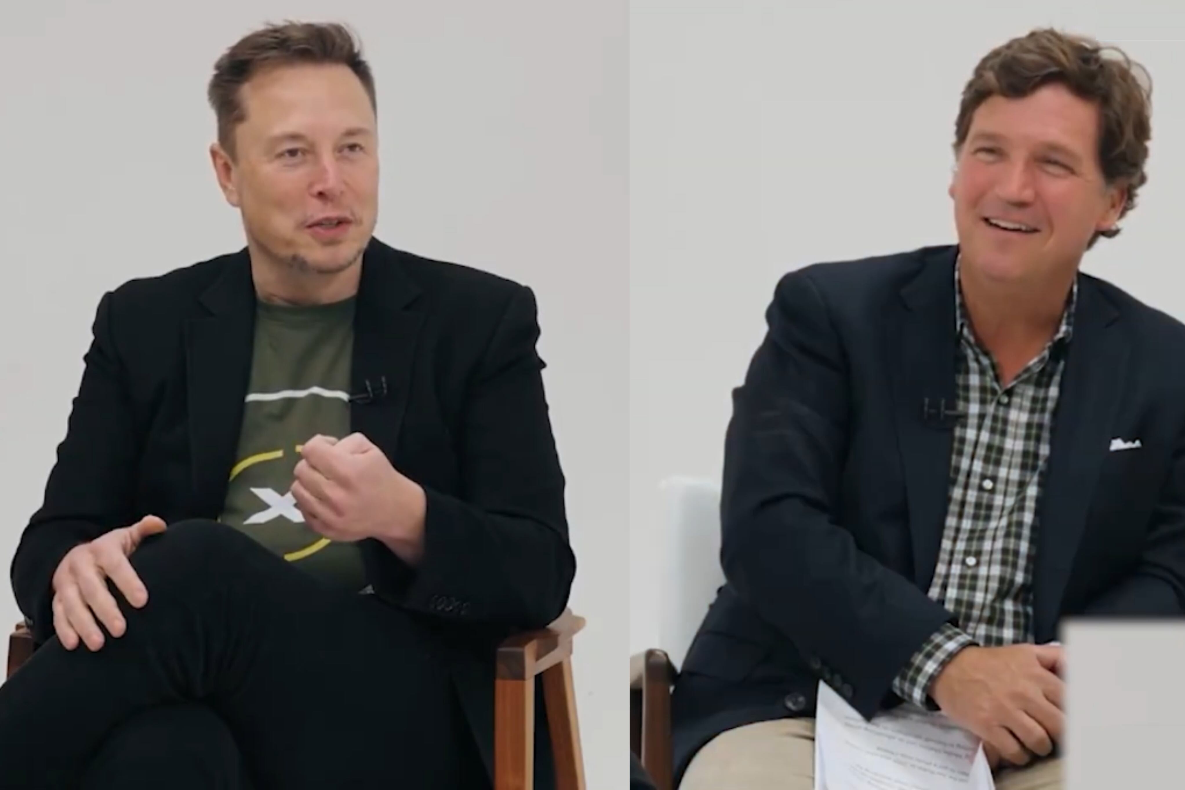 Elon Musk y Tucker Carlson