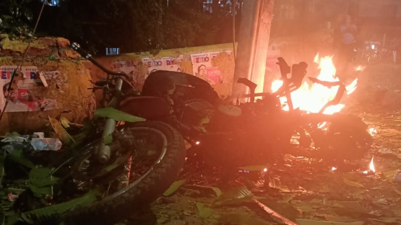 La explosión de la motobomba no dejó víctimas mortales ni heridos de gravedad.
