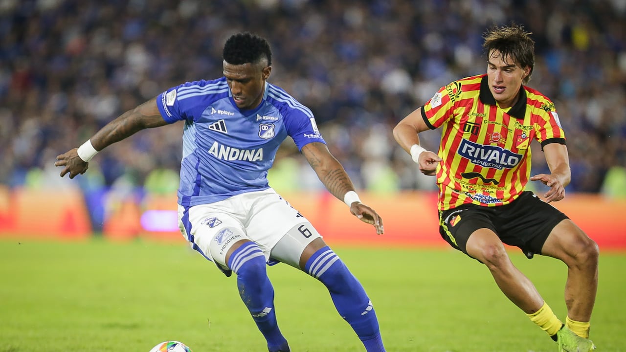 Bogotá. Mayo 08 de 2025. Millonarios FC enfrenta a Deportivo Pereira, por encuentro válido de la Liga BetPlay I 2025 de la fecha 15, en el Estadio Nemesio Camacho El Campín. (Colprensa - Cristian Bayona).