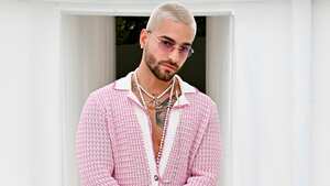 MIAMI, FLORIDA - DECEMBER 03: Maluma, wearing CHANEL, attends the CHANEL Dinner to celebrate FIVE ECHOES By Es Devlin at Jungle Plaza in the Miami Design District on December 03, 2021 in Miami, Florida. (Photo by Astrid Stawiarz/WireImage)