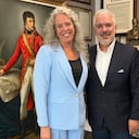 Vivian Aisen, embajadora de Israel en Colombia, y el expresidente Iván Duque.