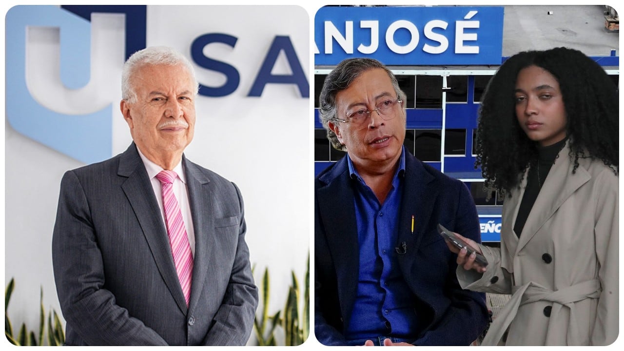 Francisco Pareja, Gustavo Petro y Juliana Guerrero.