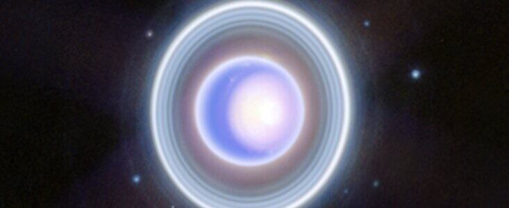 El telescopio espacial James Webb capta al gigante de hielo Urano.