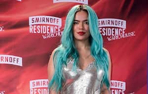 MEXICO CITY, MEXICO - JUNE 10: Singer Karol G poses for a photo during the Smirnoff Residence Warehouse Red Carpet event on June 10, 2022 in Mexico City, Mexico. (Photo by Jaime Nogales/Medios y Media/Getty Images)