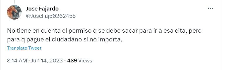 Captura de pantalla de tweets ciudadanos por caos en secretaría de movilidad
