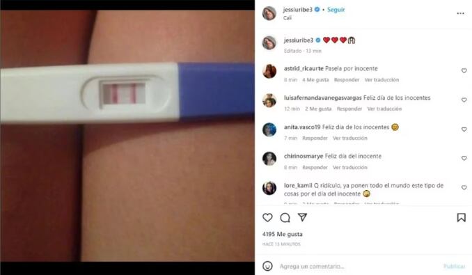 Esta es la imagen que ya no aparece en el perfil de Jessi. Foto: Instagram @jessiuribe3.